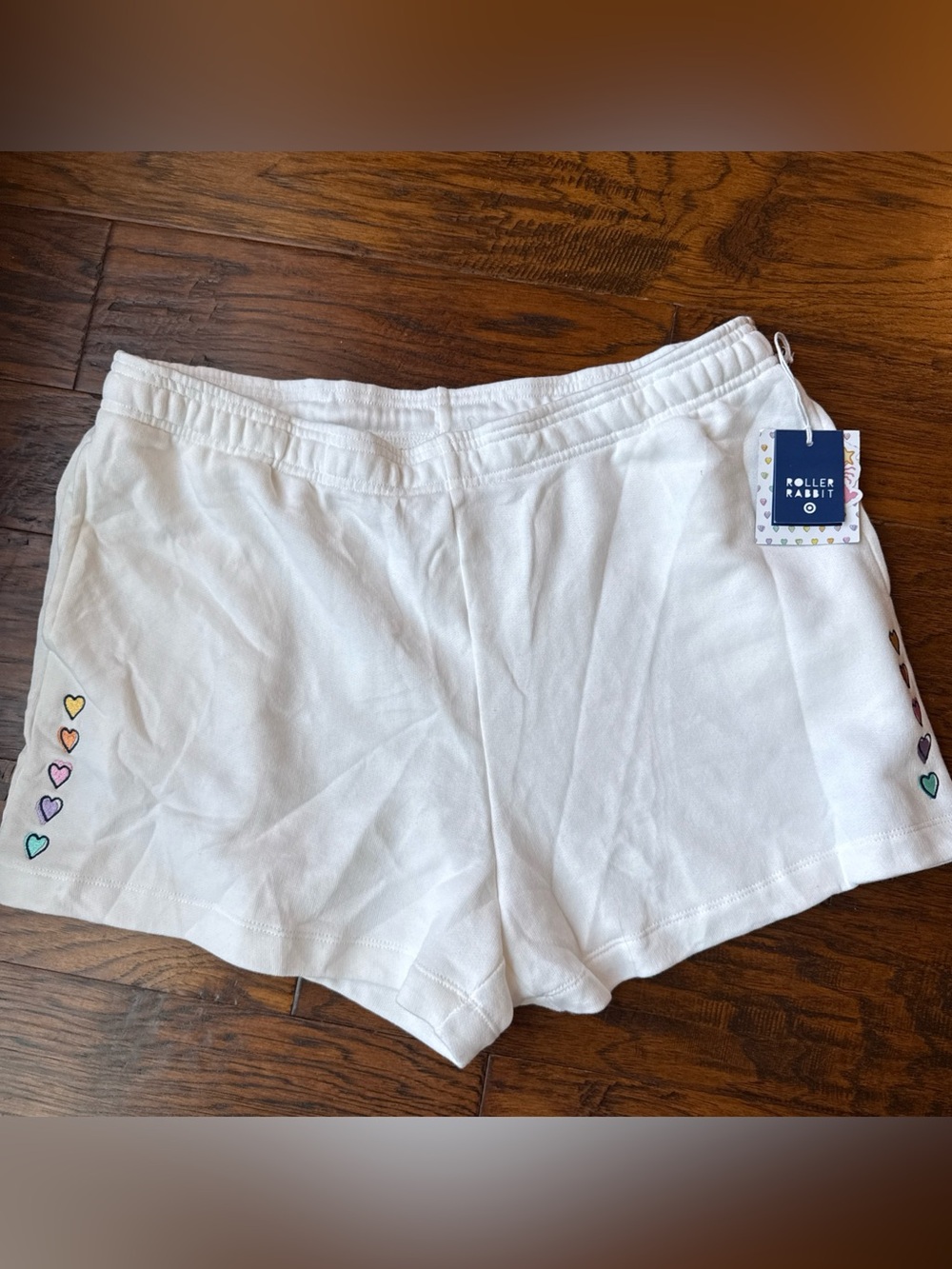 Roller Rabbit - Women's Disco Hearts Shorts White - Roller Rabbit  White XL NWT